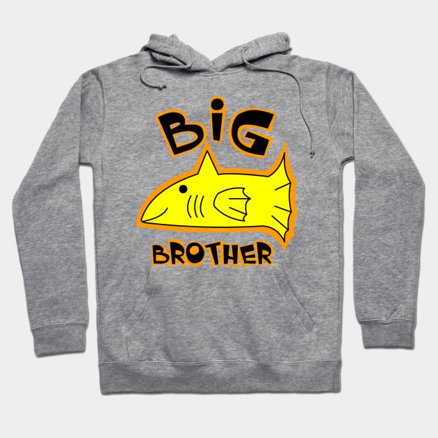 Big Brother Yellow Fish Hoodie by Barthol Graphics